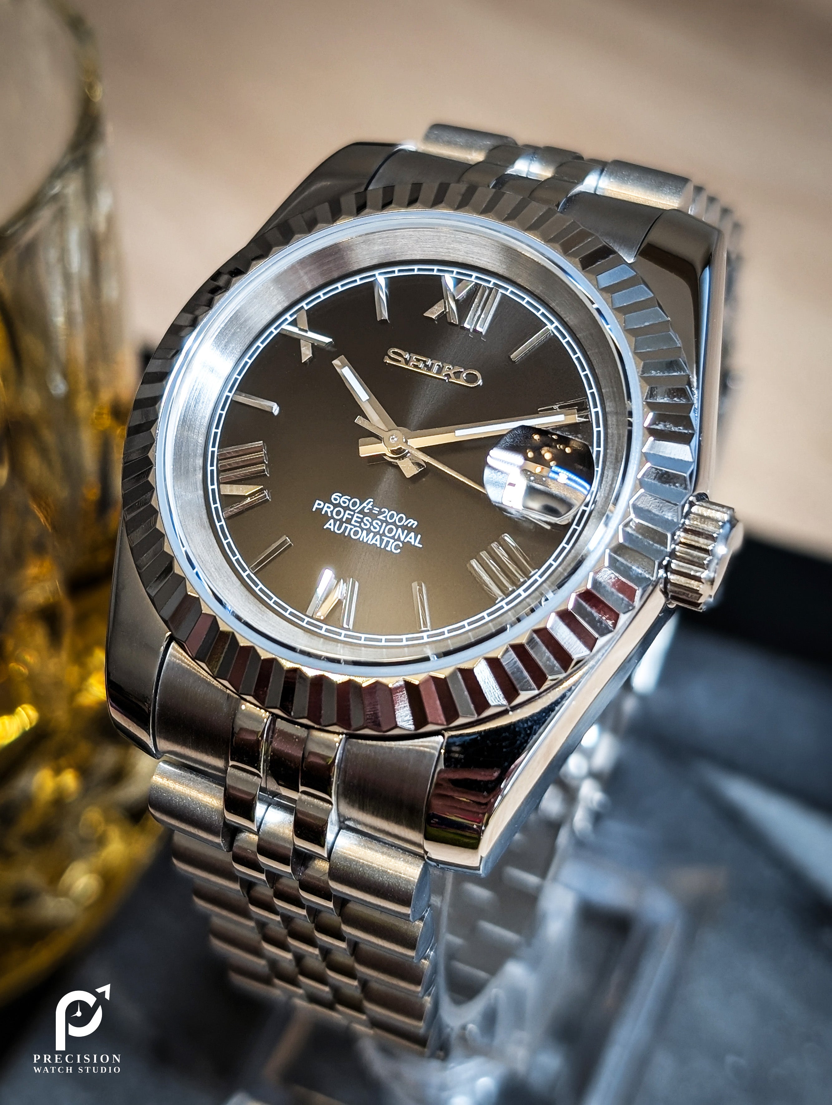 Date J Fluted - Roman Black