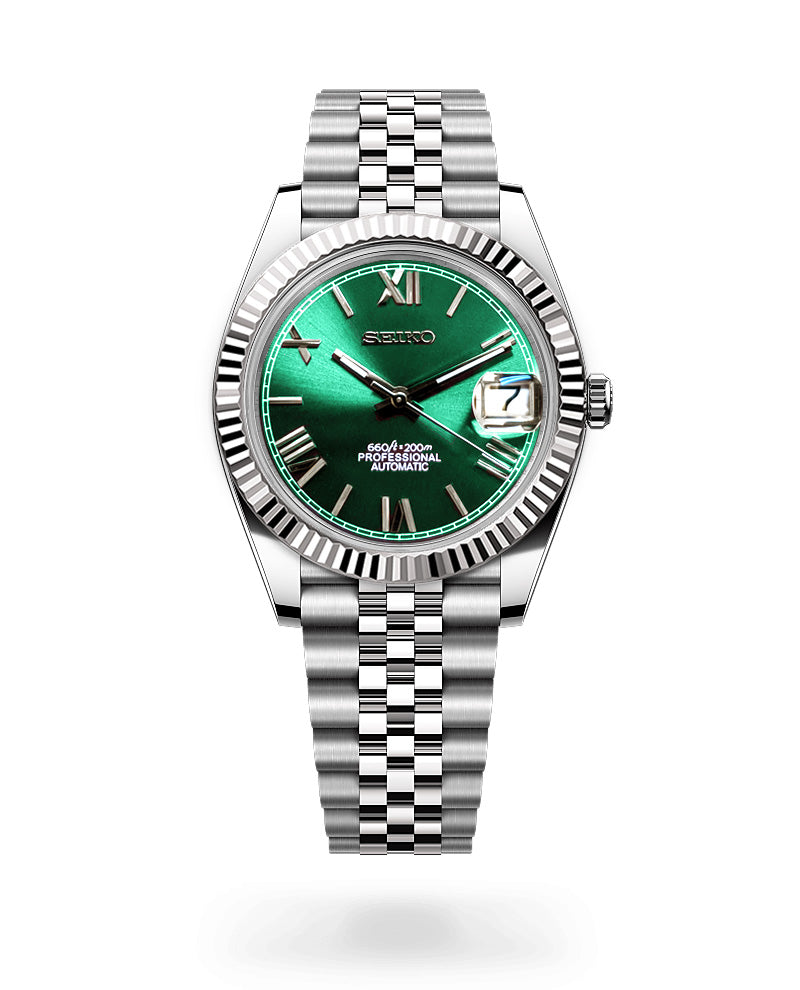 Date J Fluted - Roman Green