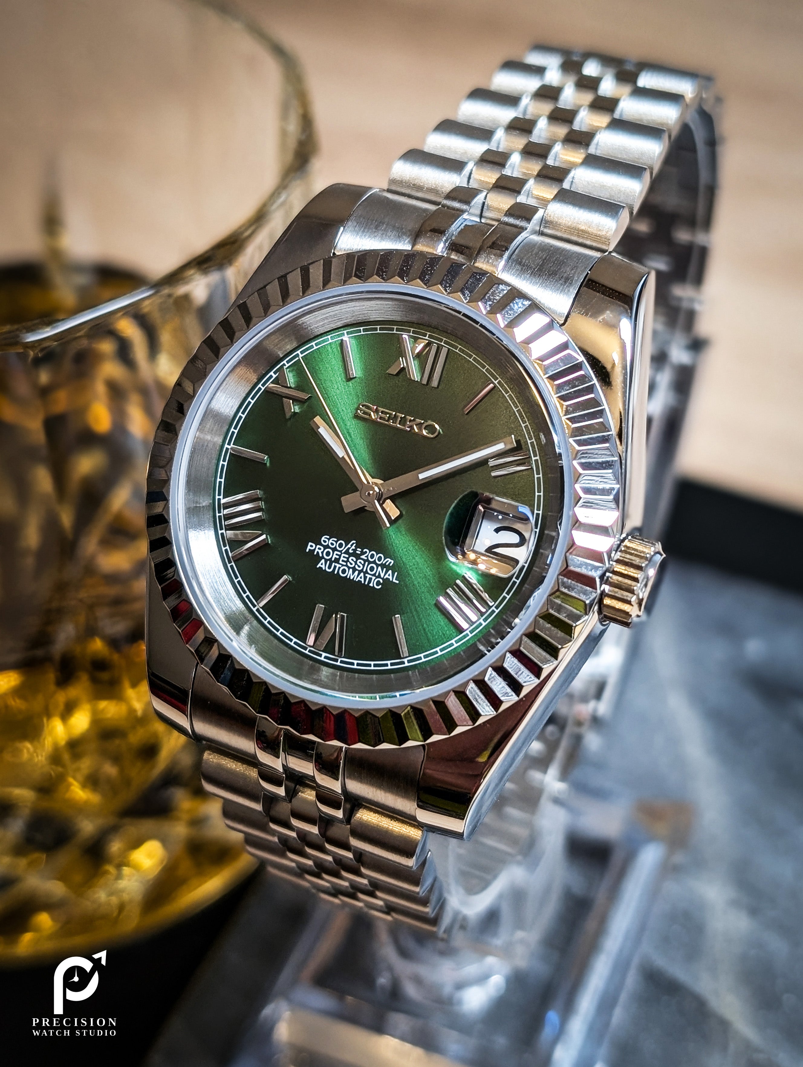 Date J Fluted - Roman Green
