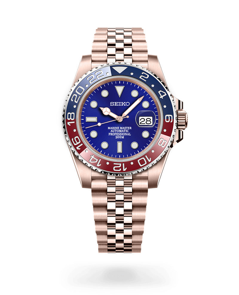 Sub Style 24H - Blue Pepsi with Rose Gold