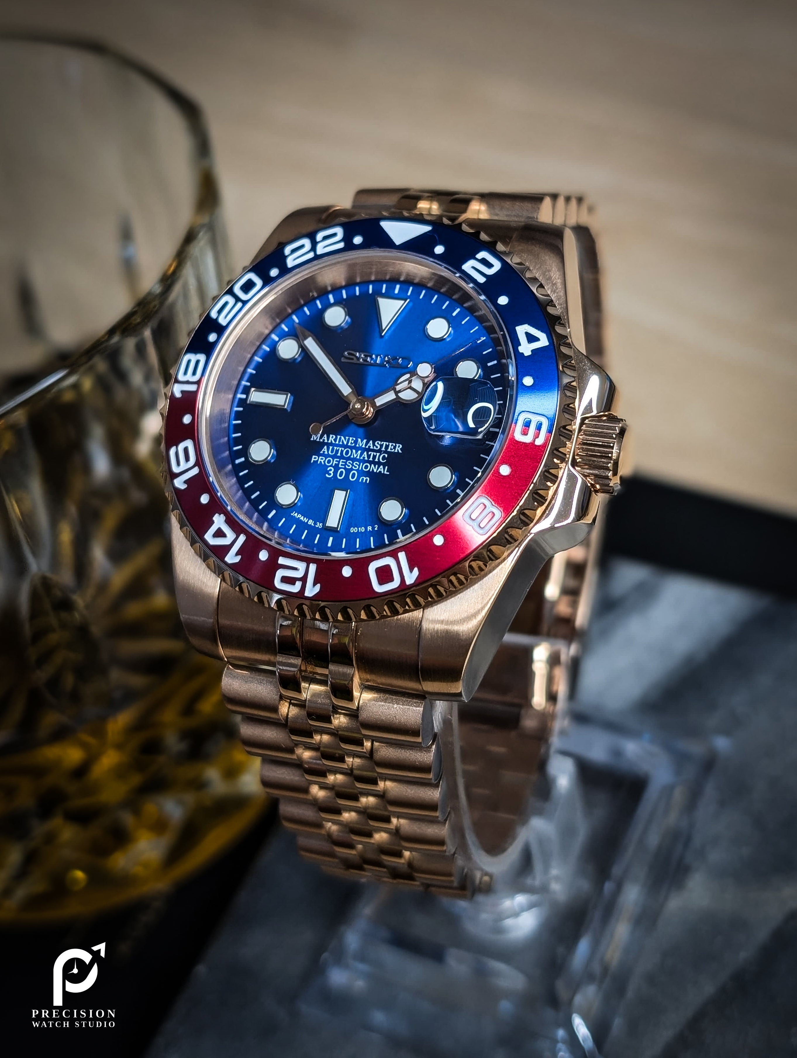 Sub Style 24H - Blue Pepsi with Rose Gold