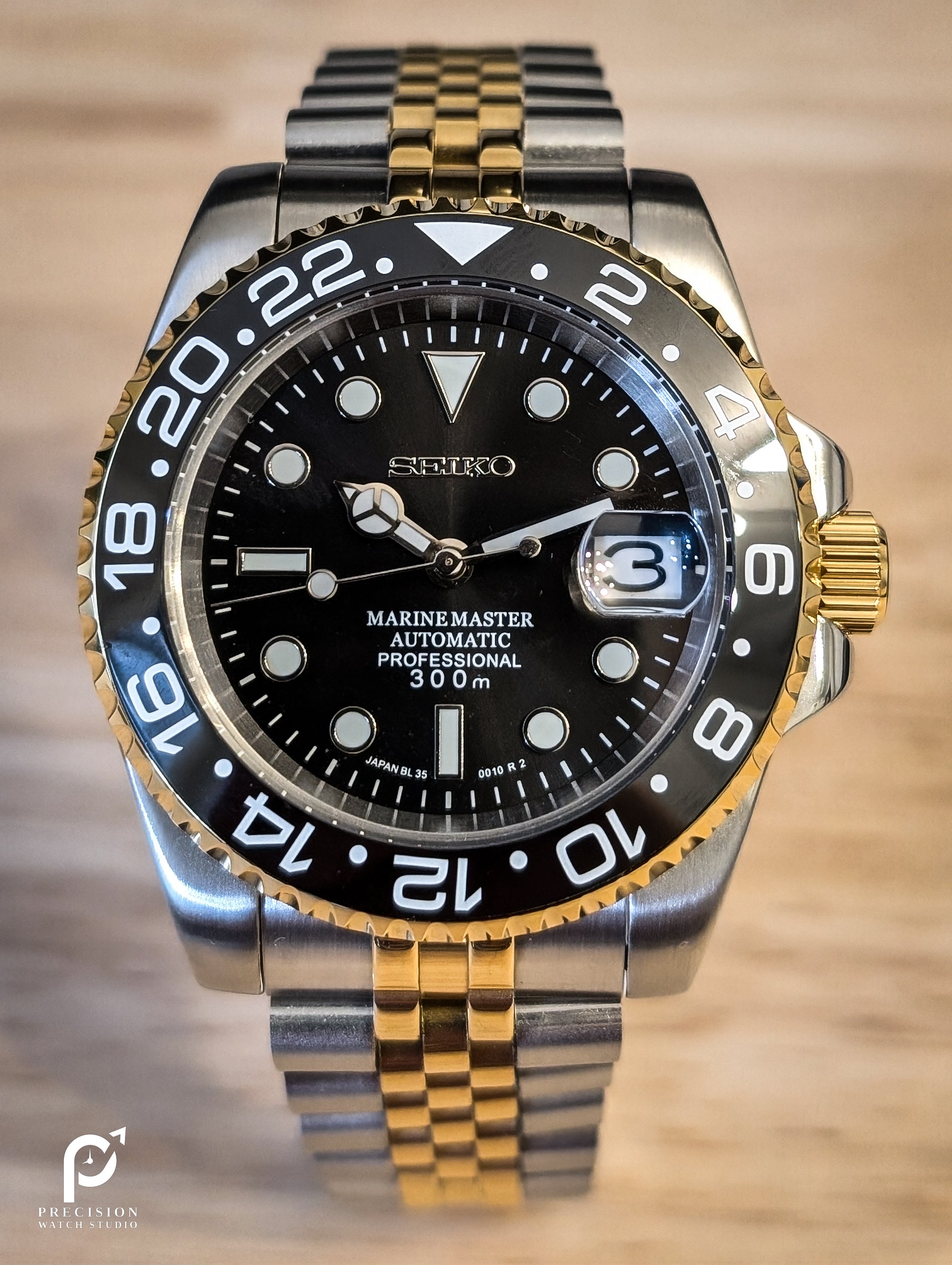Sub Style 24H - Black Gold with Two-tone Gold
