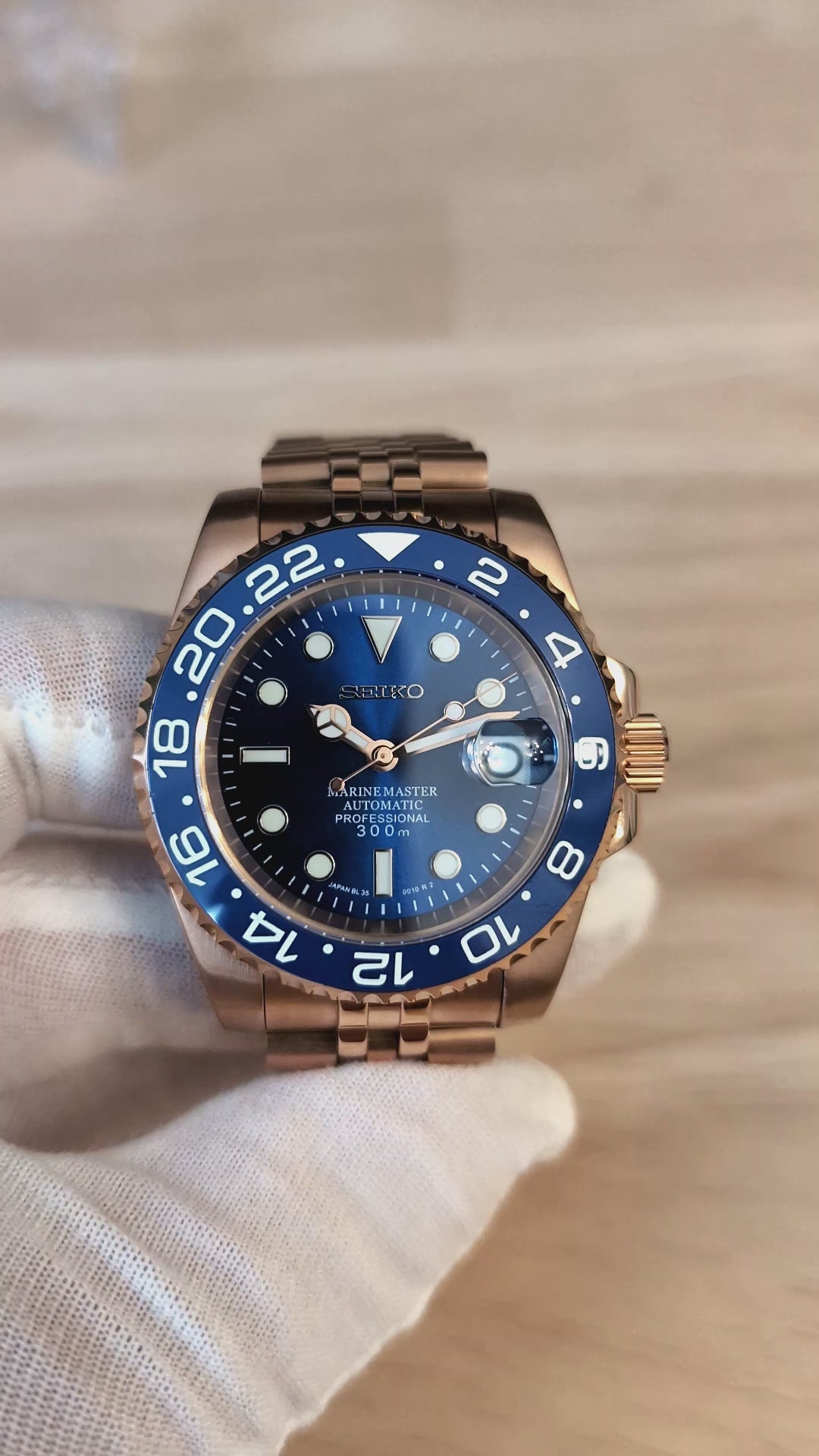 Sub Style 24H - Smurf with Rose Gold