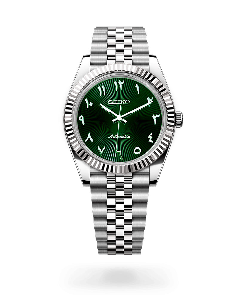 Date J Fluted - Arabic Green