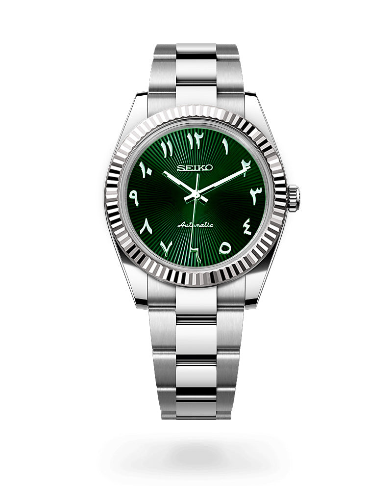 Date J Fluted - Arabic Green