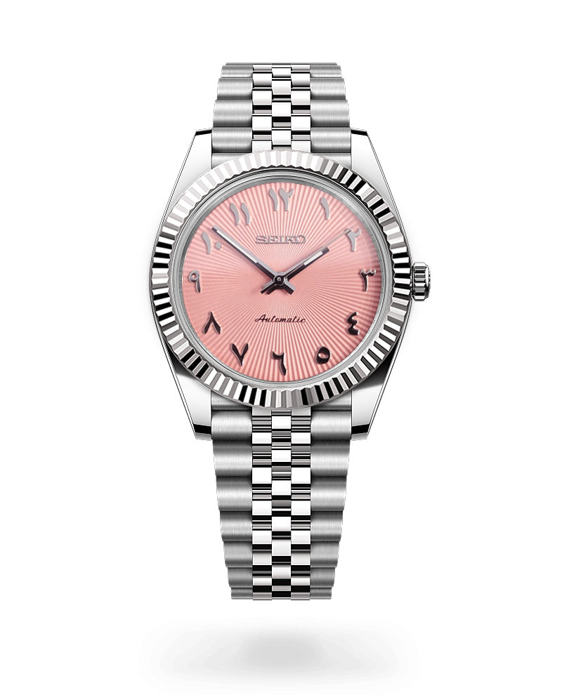 Date J Fluted - Arabic Pink