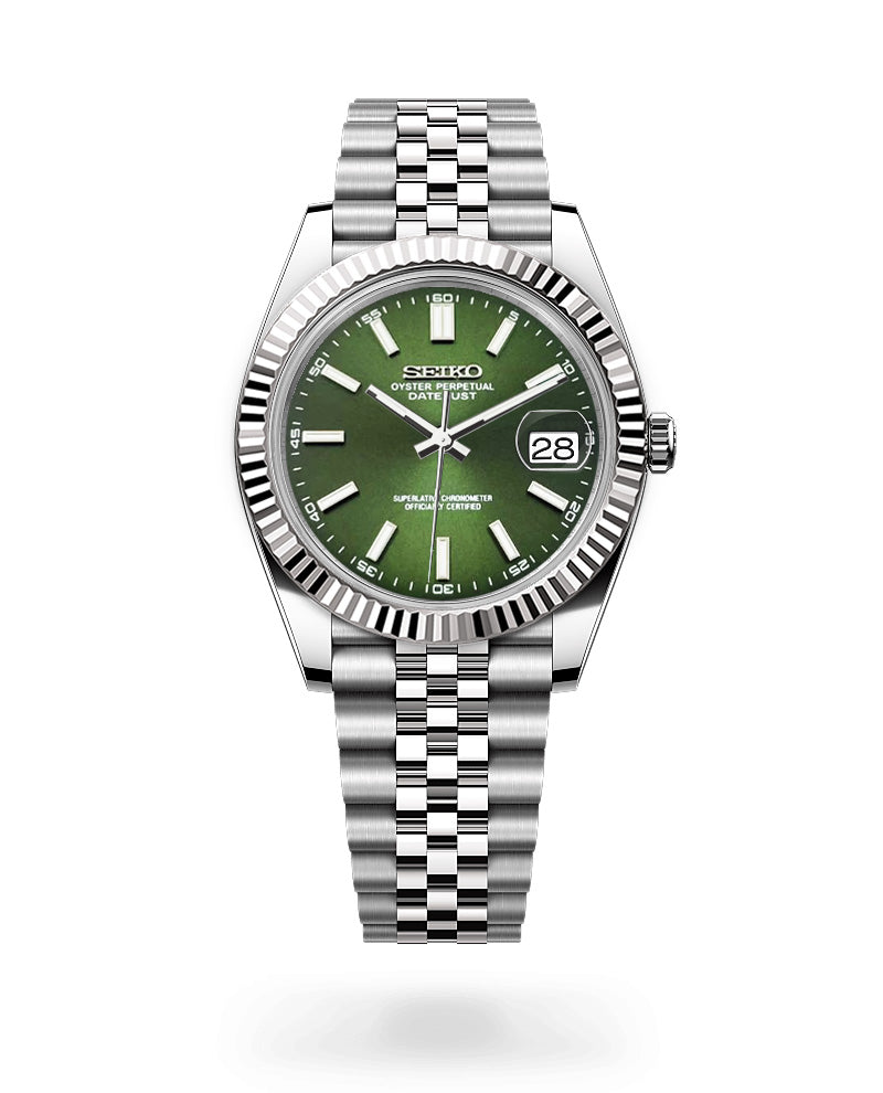 Date J Fluted - Forest Green