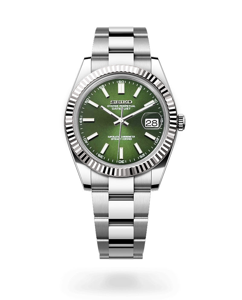 Date J Fluted - Forest Green