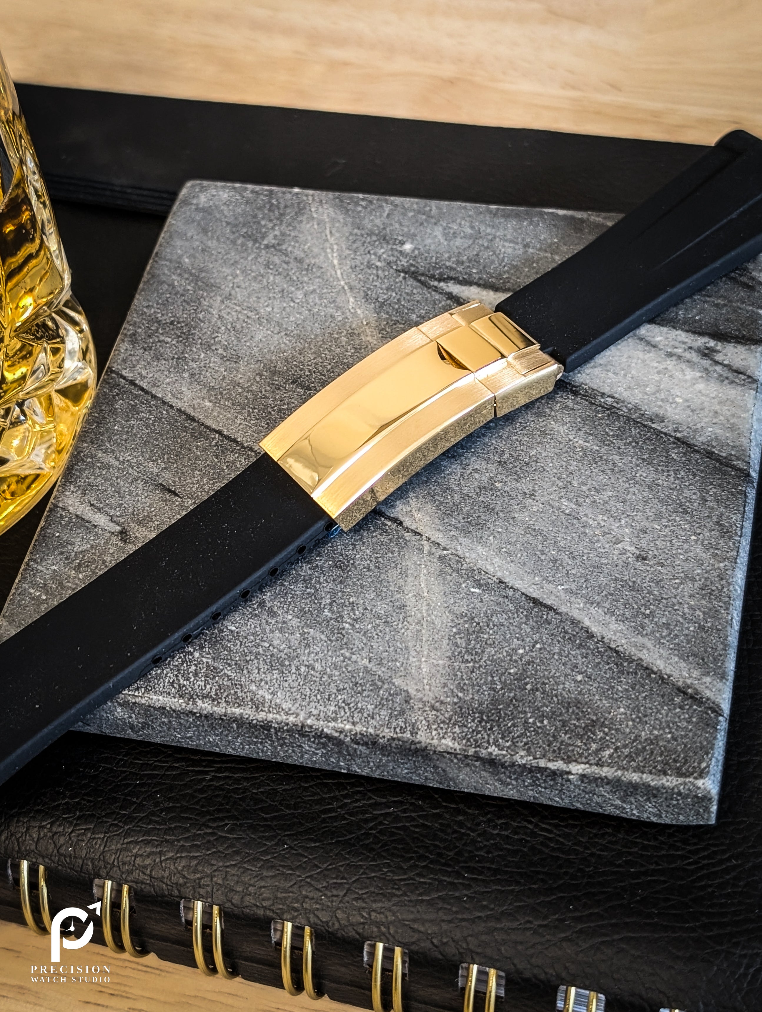 Rubber Bracelet with Metal Clasp