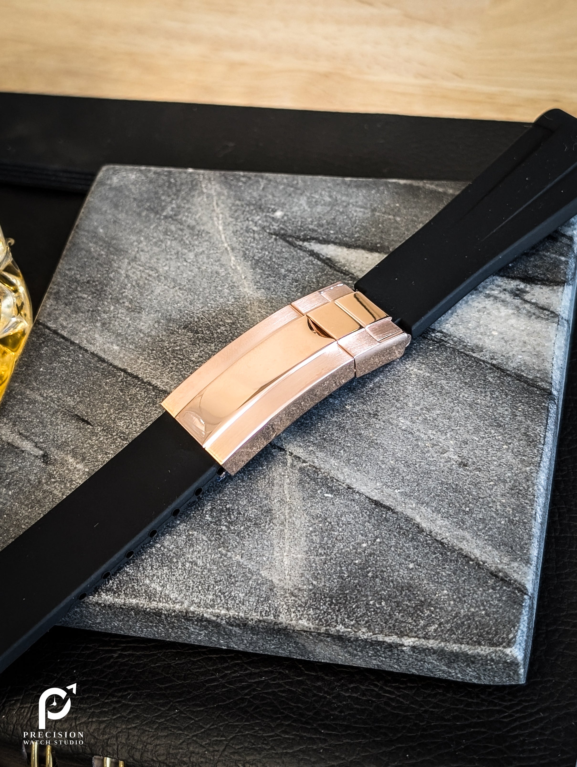 Rubber Bracelet with Metal Clasp