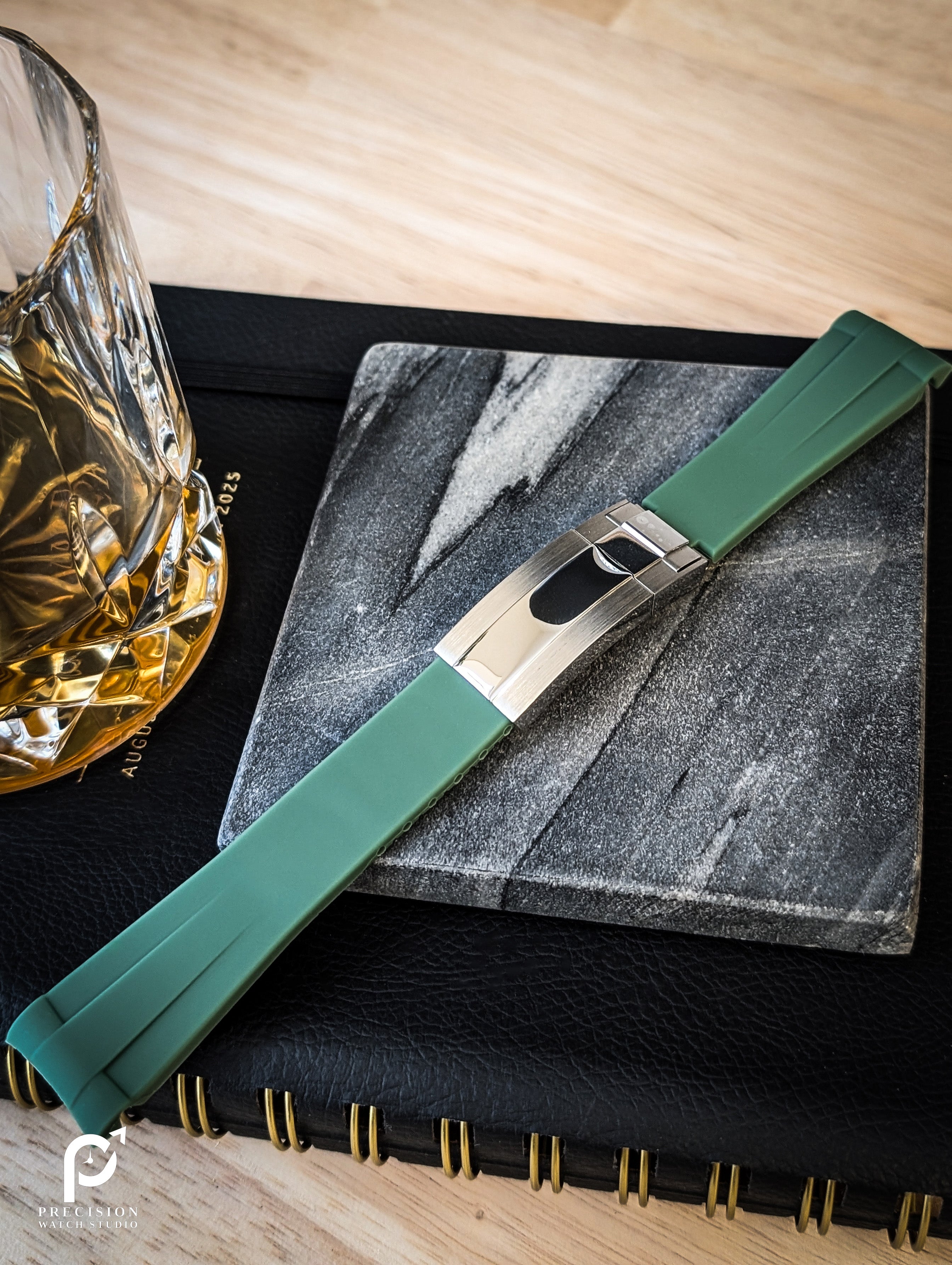 Rubber Bracelet with Metal Clasp