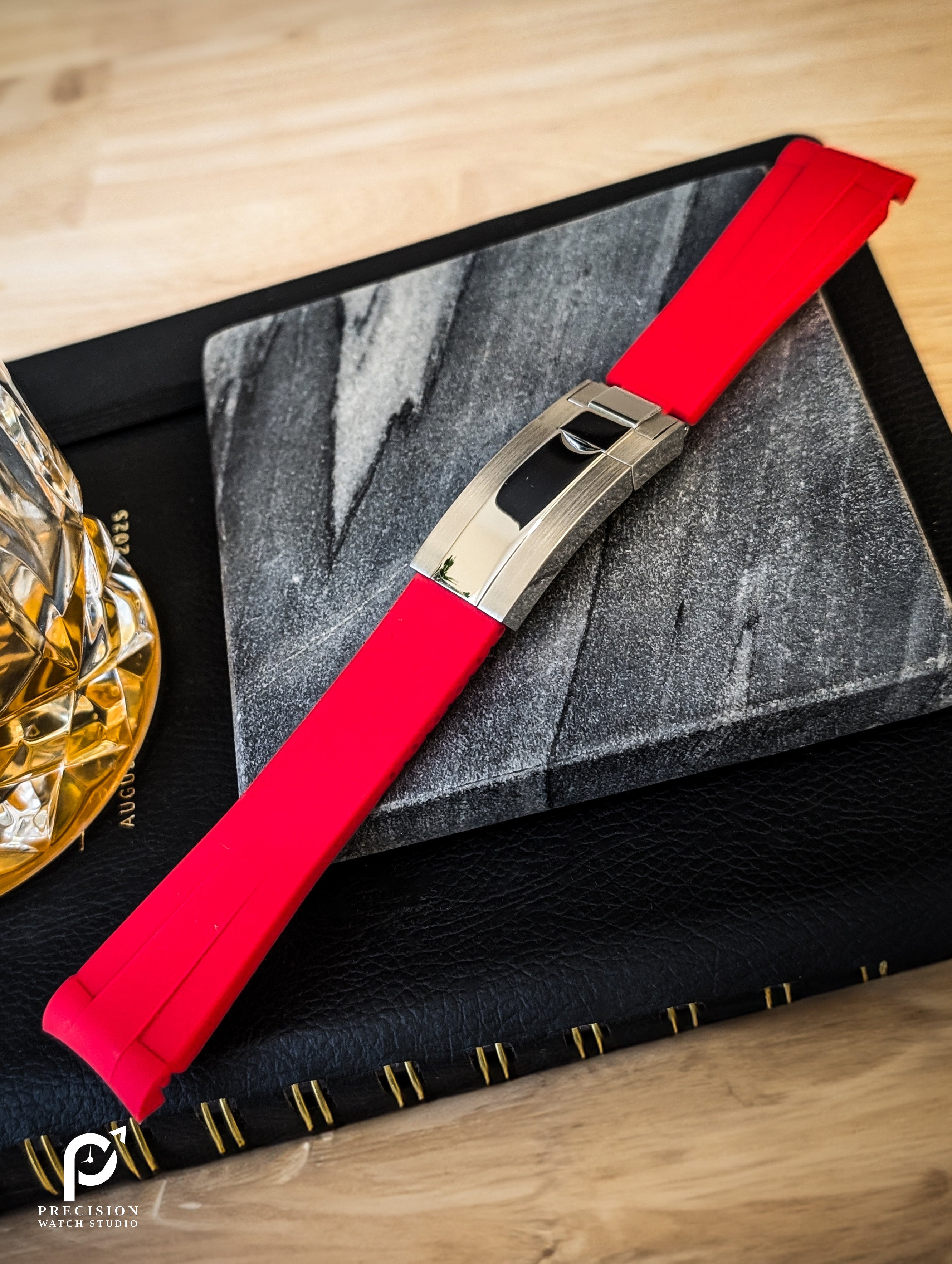 Rubber Bracelet with Metal Clasp