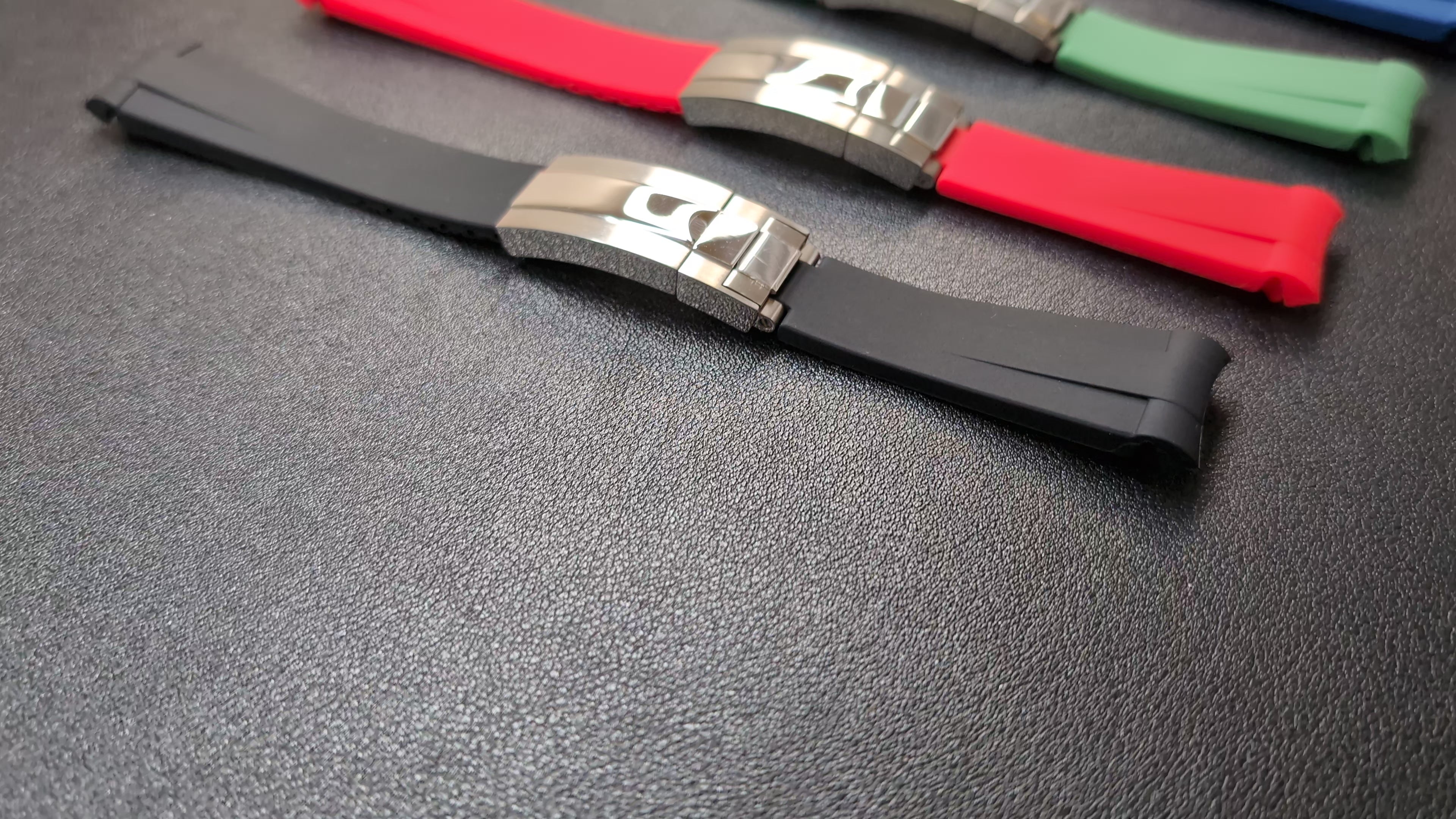 Rubber Bracelet with Metal Clasp